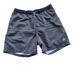Quik Silver Dark Gray Board Shorts with Quick-Drying Fabric